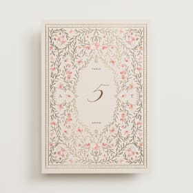 Foil-Pressed Table Numbers