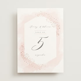 Foil-Pressed Table Numbers