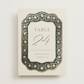 Foil-Pressed Table Numbers