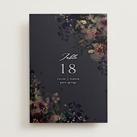 Foil-Pressed Table Numbers
