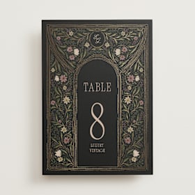 Foil-Pressed Table Numbers