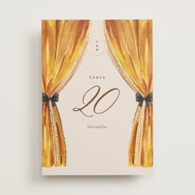 Foil-Pressed Table Numbers