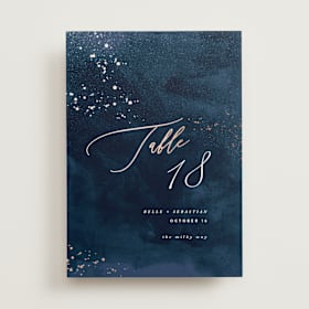 Foil-Pressed Table Numbers