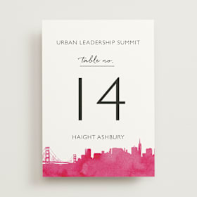 Table Numbers