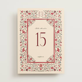 Table Numbers