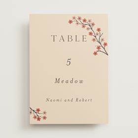 Table Numbers