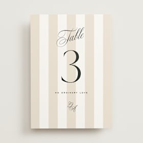 Table Numbers