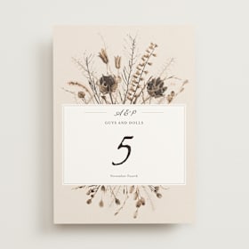 Table Numbers