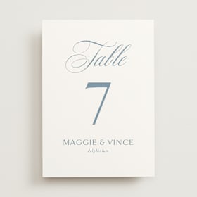 Table Numbers