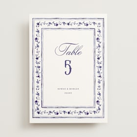 Table Numbers