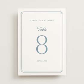 Table Numbers
