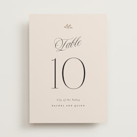 Table Numbers