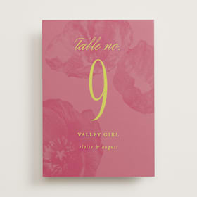 Table Numbers