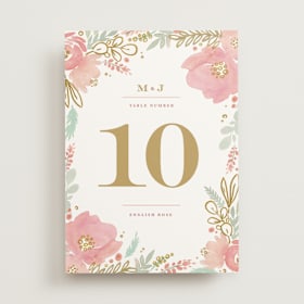 Table Numbers