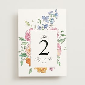 Table Numbers