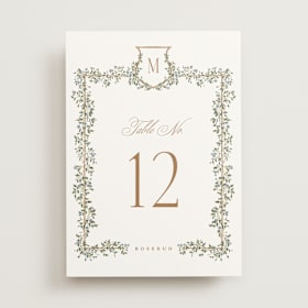 Table Numbers