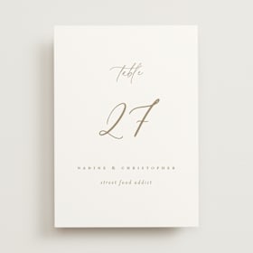 Table Numbers