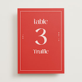 Table Numbers