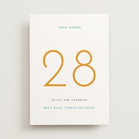 Table Numbers