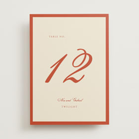Table Numbers