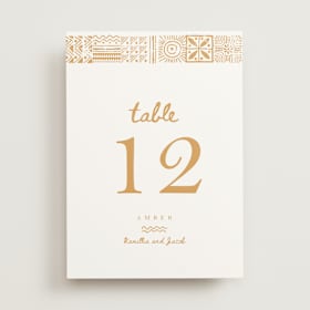 Table Numbers