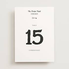 Table Numbers
