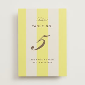 Table Numbers