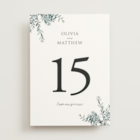 Table Numbers