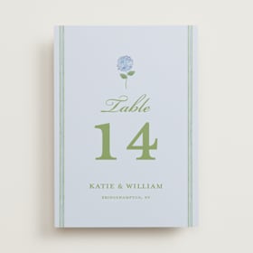 Table Numbers