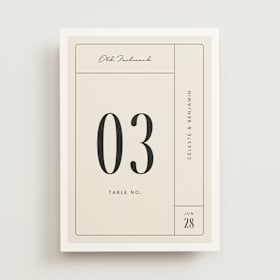 Table Numbers