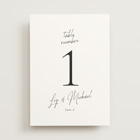 Table Numbers