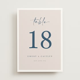 Table Numbers