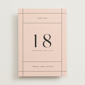 Table Numbers