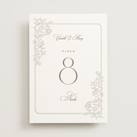 Table Numbers