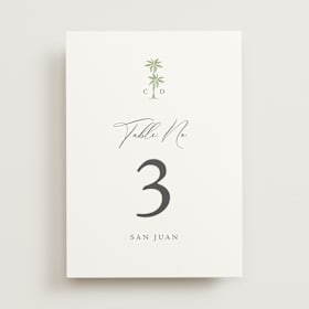 Table Numbers
