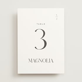 Table Numbers