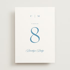 Table Numbers