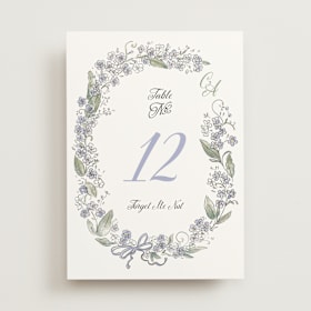 Table Numbers