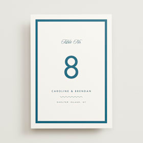 Table Numbers