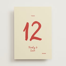 Table Numbers