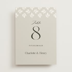 Table Numbers