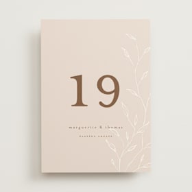 Table Numbers