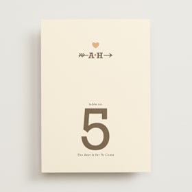 Table Numbers