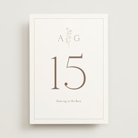 Table Numbers