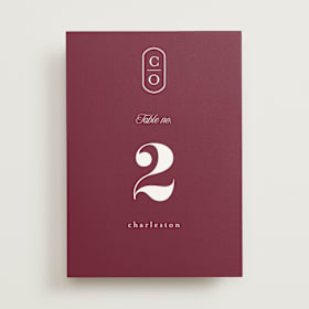 Table Numbers
