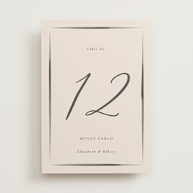 Table Numbers