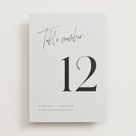 Table Numbers