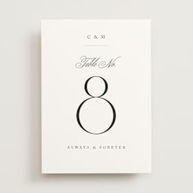 Table Numbers