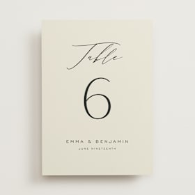 Table Numbers