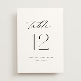 Table Numbers